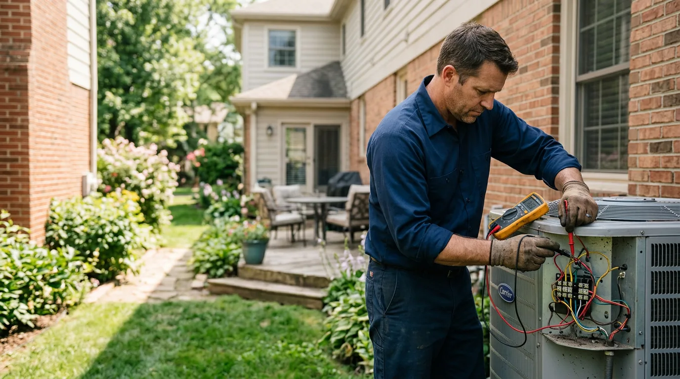 HVAC technician working near Plainville, GA